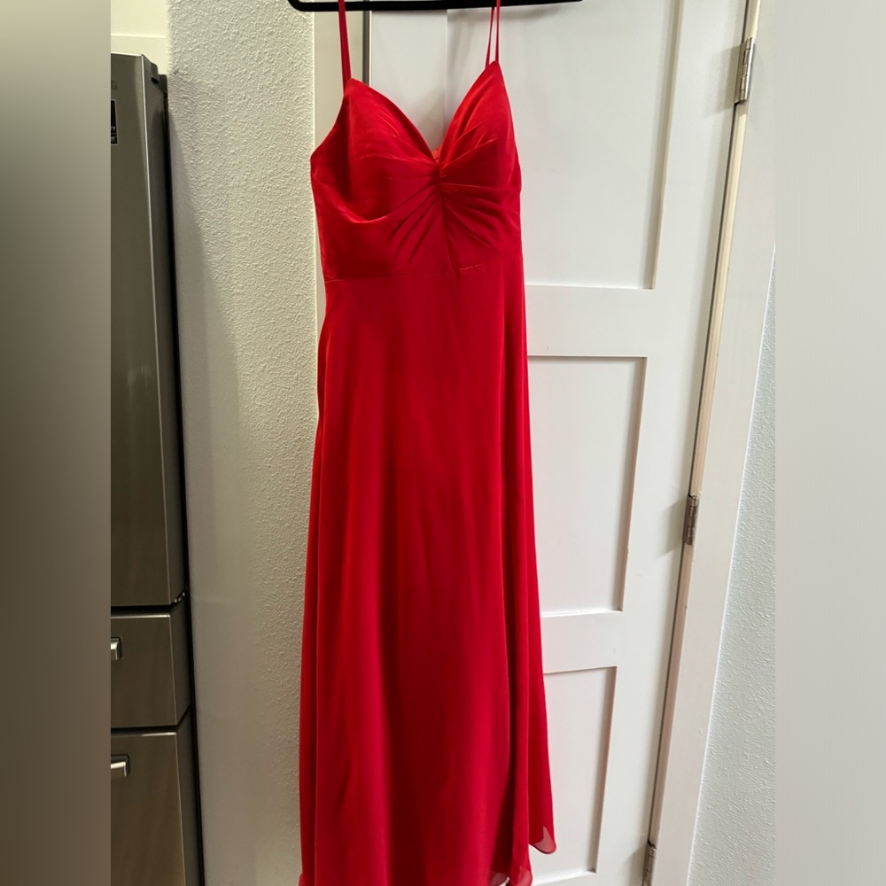 Red Azazie dress